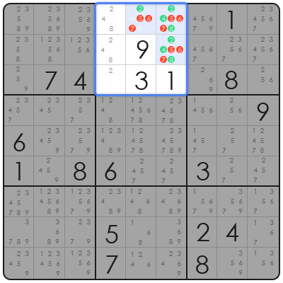 number combinations for killer sudoku